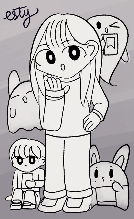 Esty & doodles (estehbunny's name card)