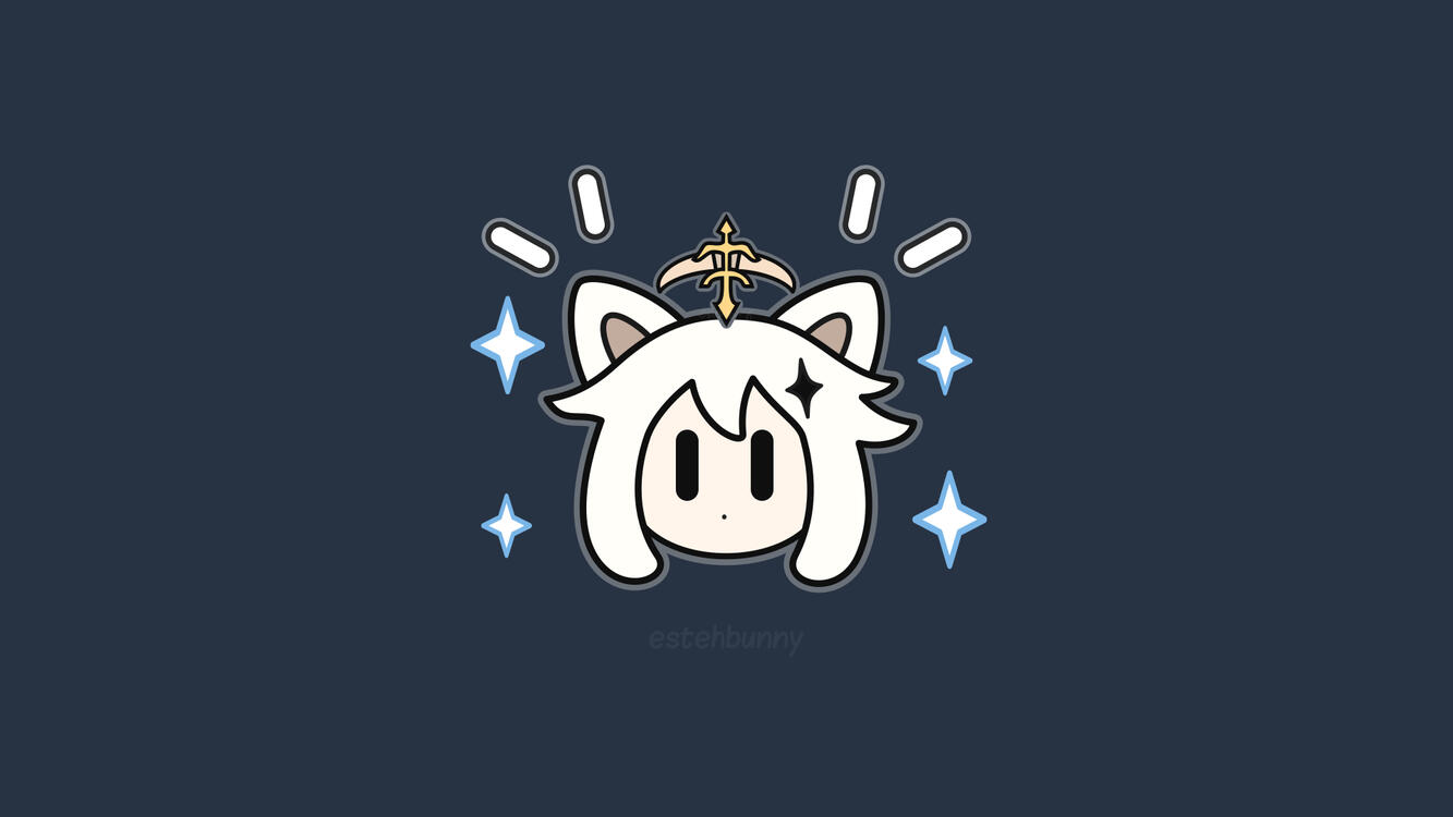 Genshin Impact - Paimon (Bunnie Style) Wallpaper