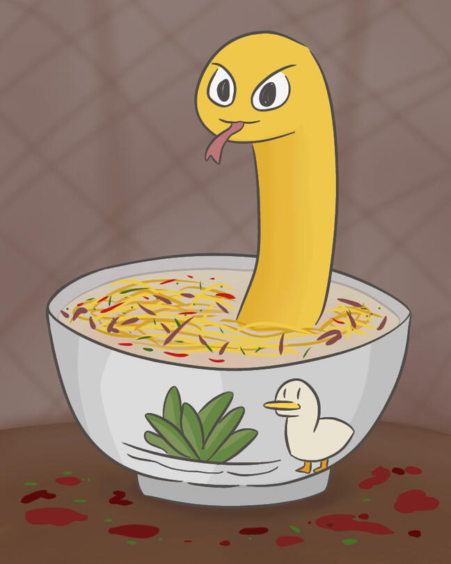 Ululurururamen, the ramen snake (anomaly #48)