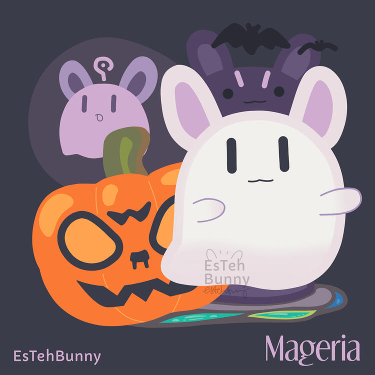 Rabbit Ghost Party!